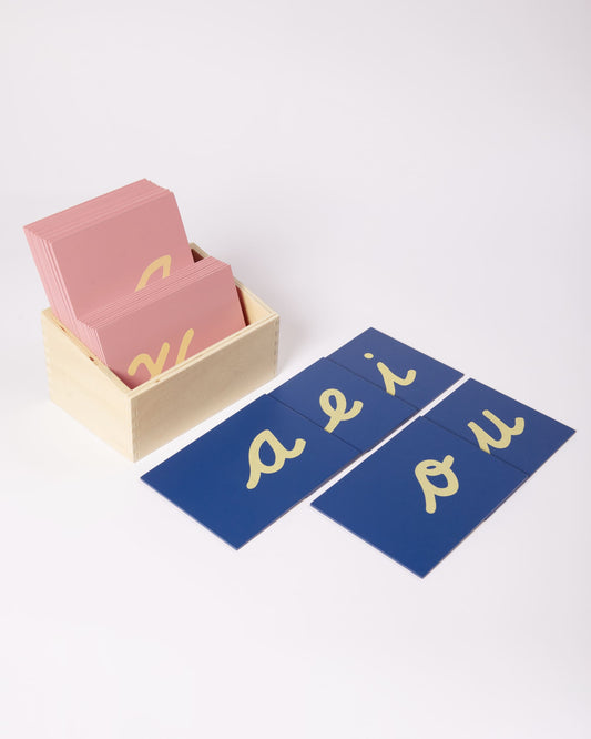 SET Letras de Lija Cursiva