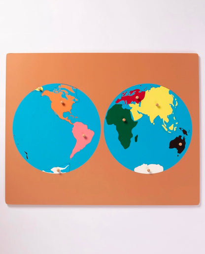 SET Mapa Mundi Puzzle Pinza