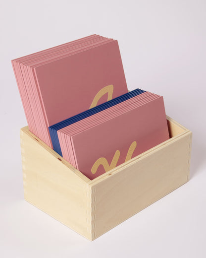 SET Letras de Lija Cursiva